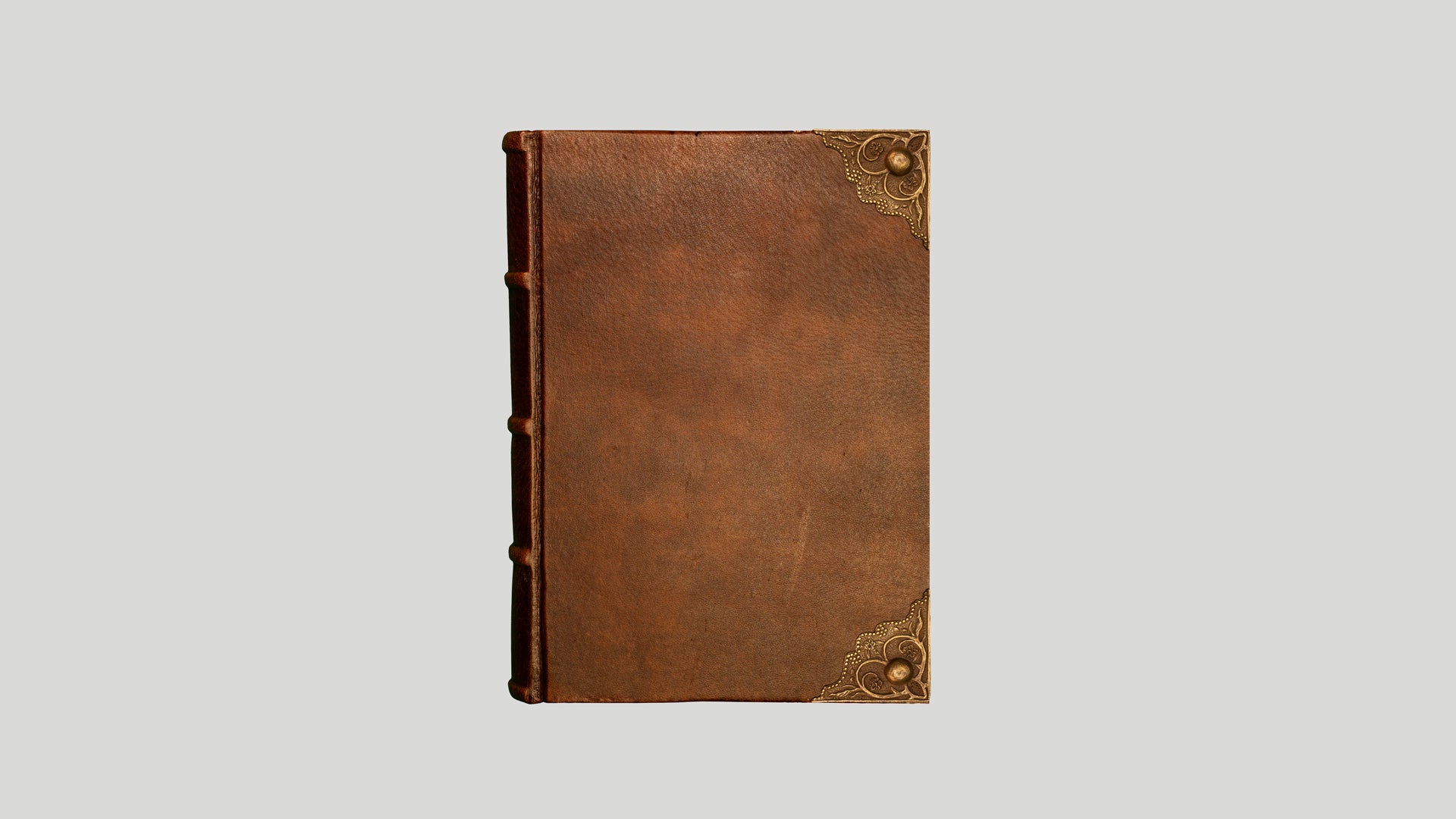 18x25 notebook with brass applications