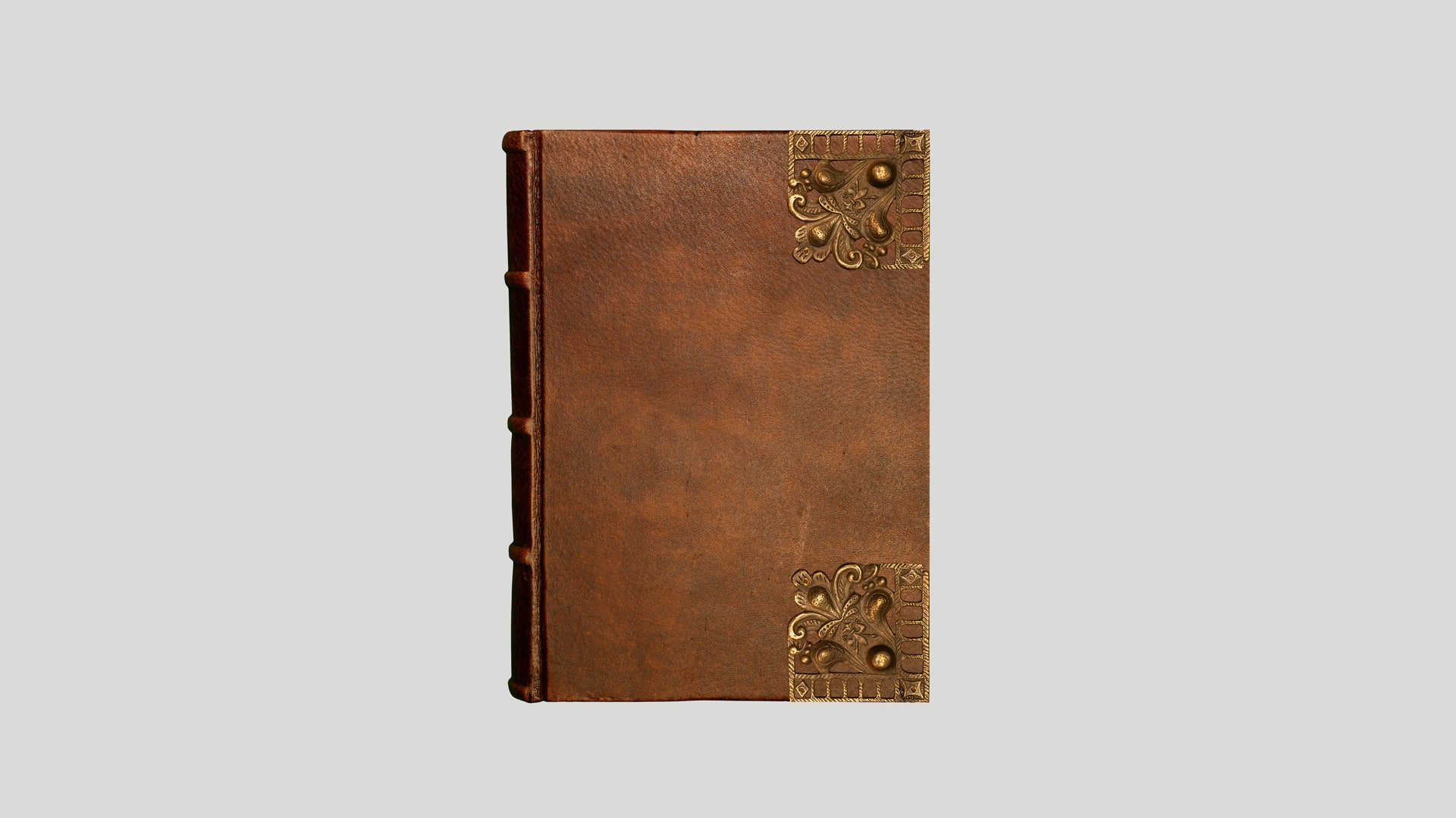 18x25 notebook with brass applications