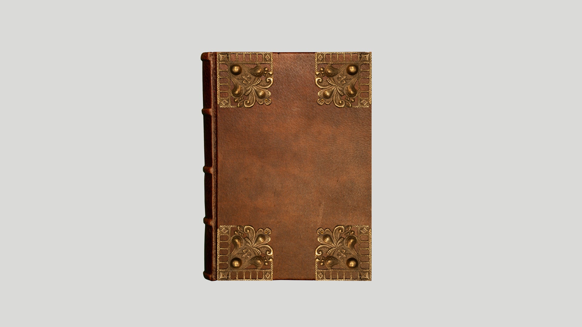 18x25 notebook with brass applications