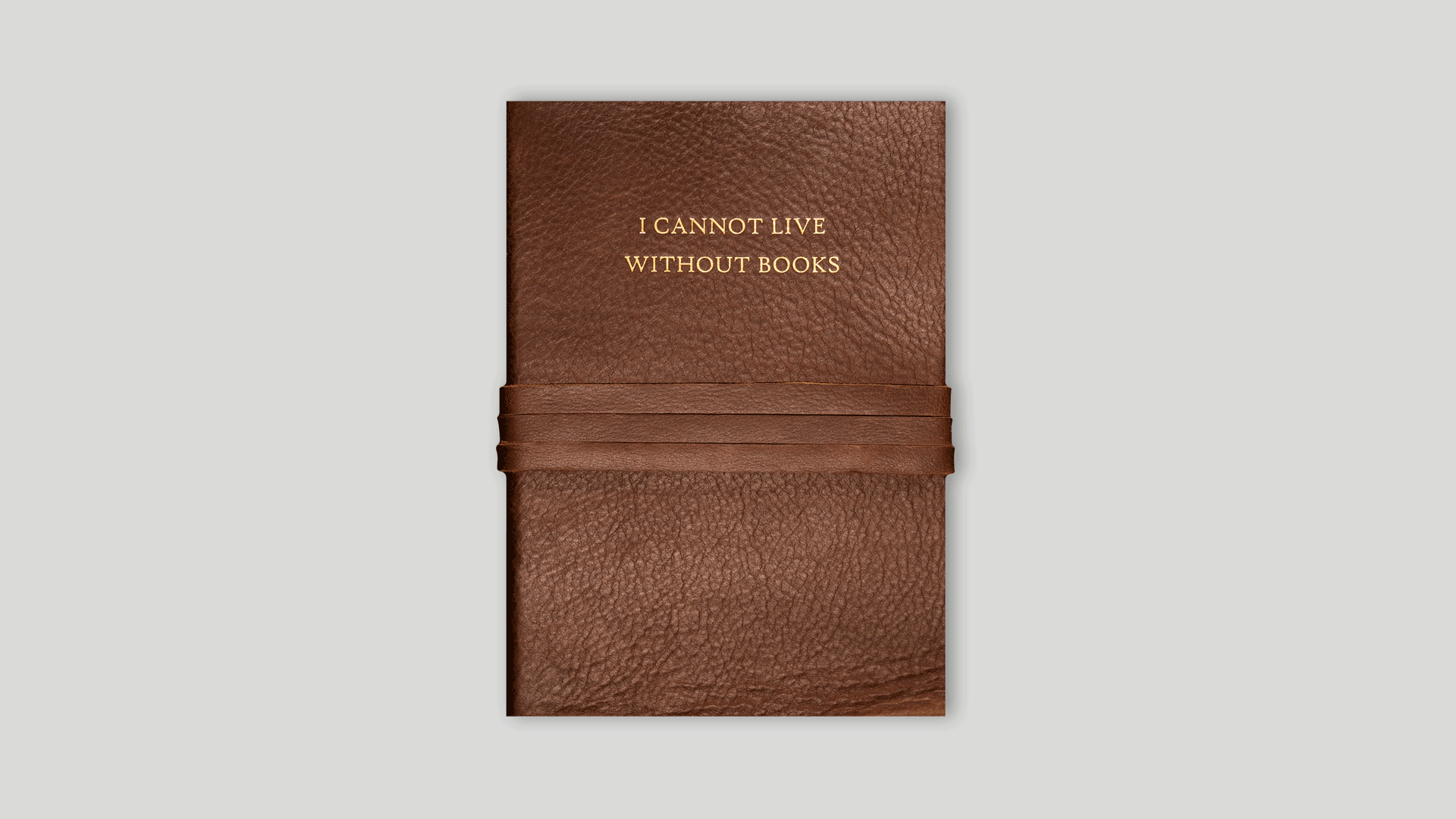 Quaderno "I cannot live without books" 15x21