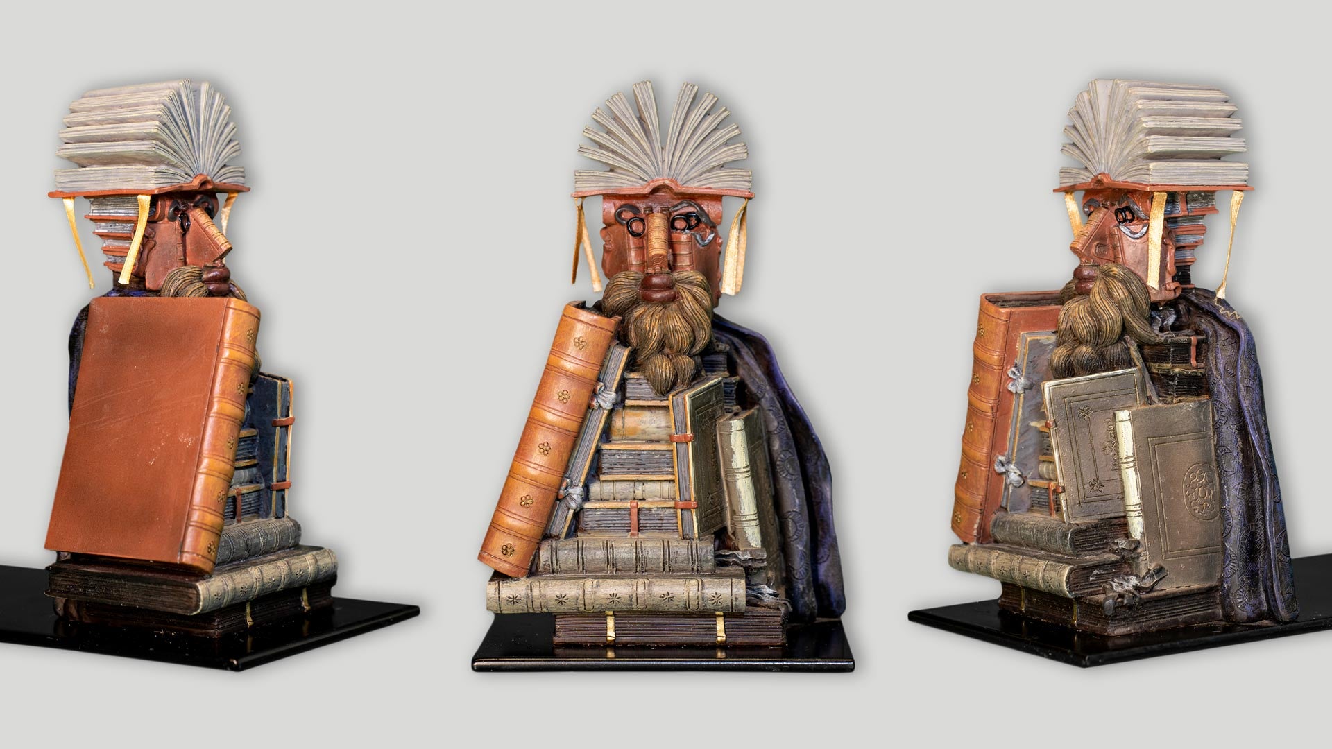 Librarian, bookends - Arcimboldo