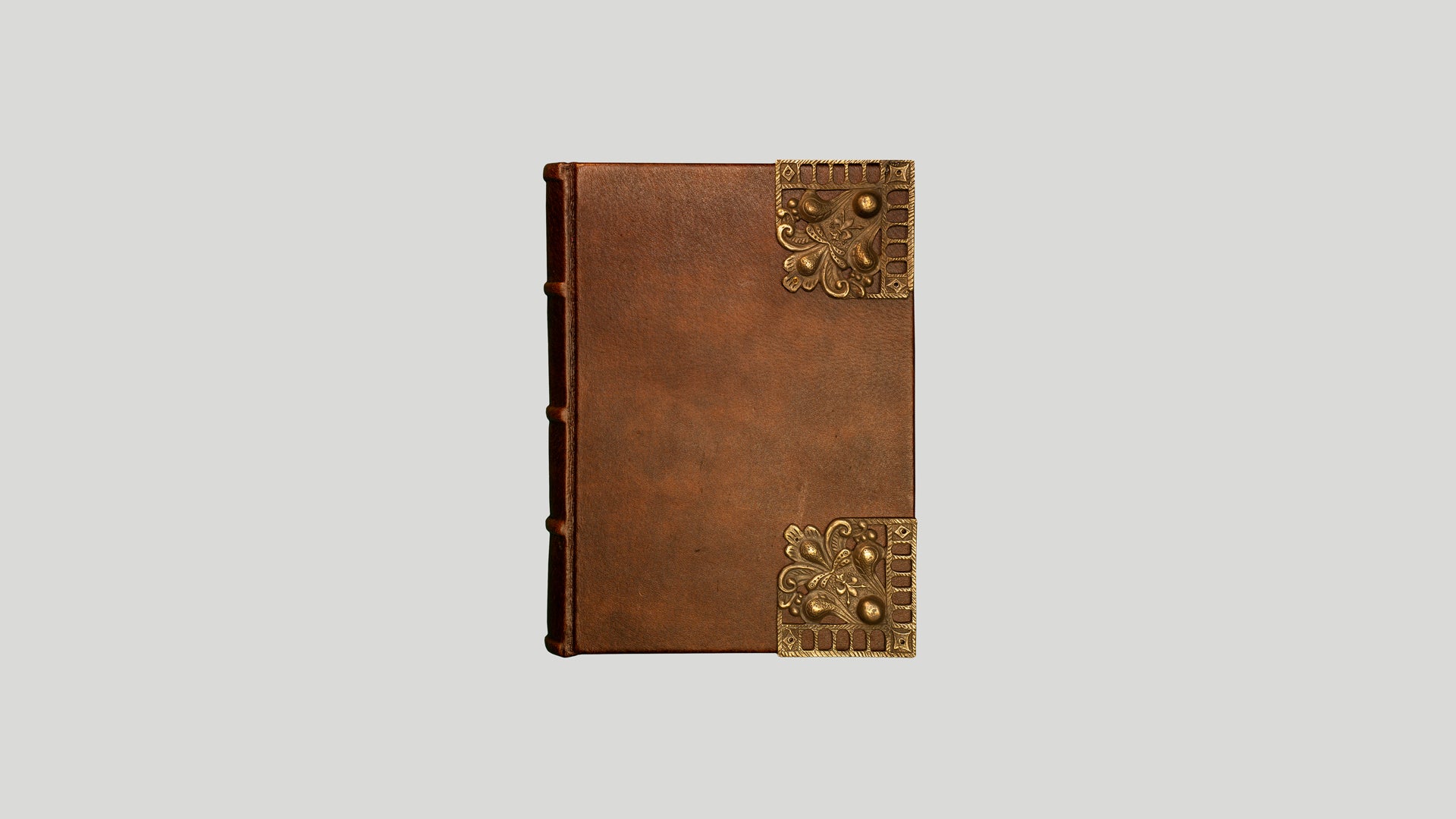 15x21 notebook with brass applications