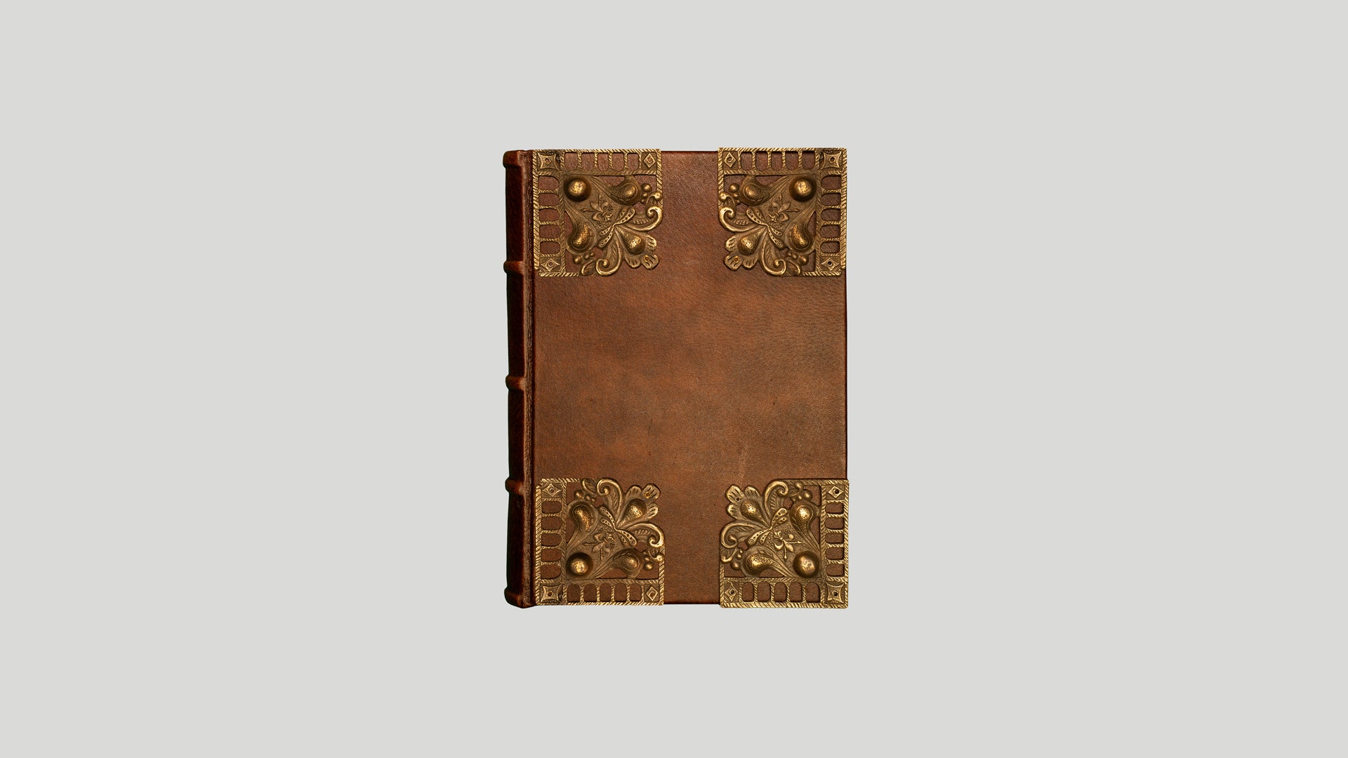 15x21 notebook with brass applications