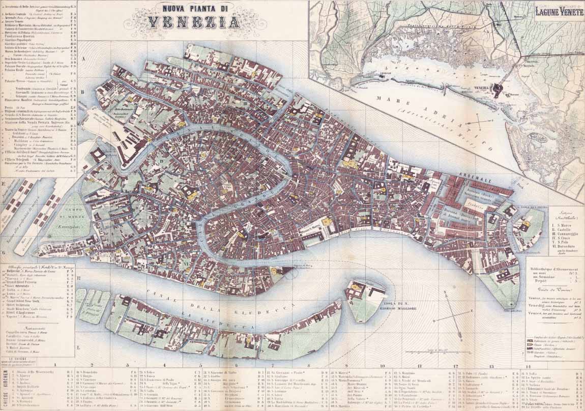 Karte von Venedig