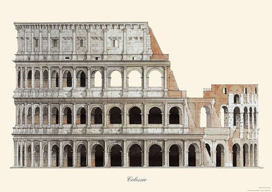 Architettura Roma Colosseo Orizzontale