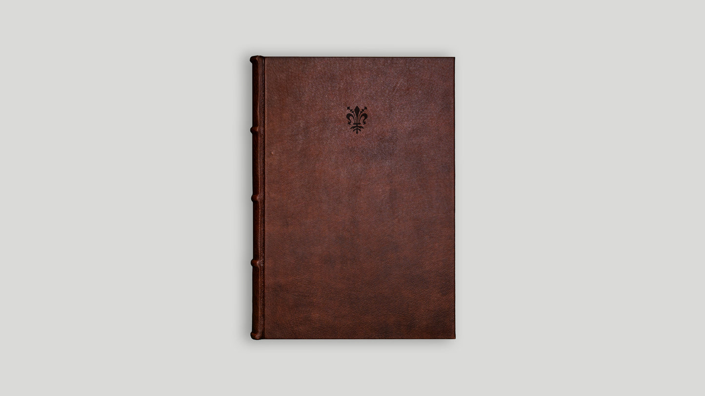 Notebook with frayed paper 18x25