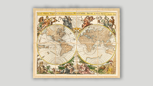 Planisfero Jaillot di Jaillot - 1694